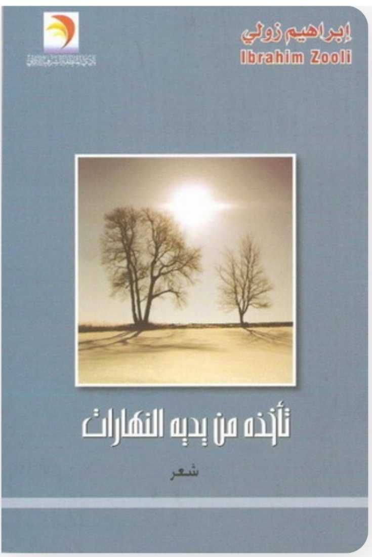 غلاف ديوان تأخذه من يديه النهارات